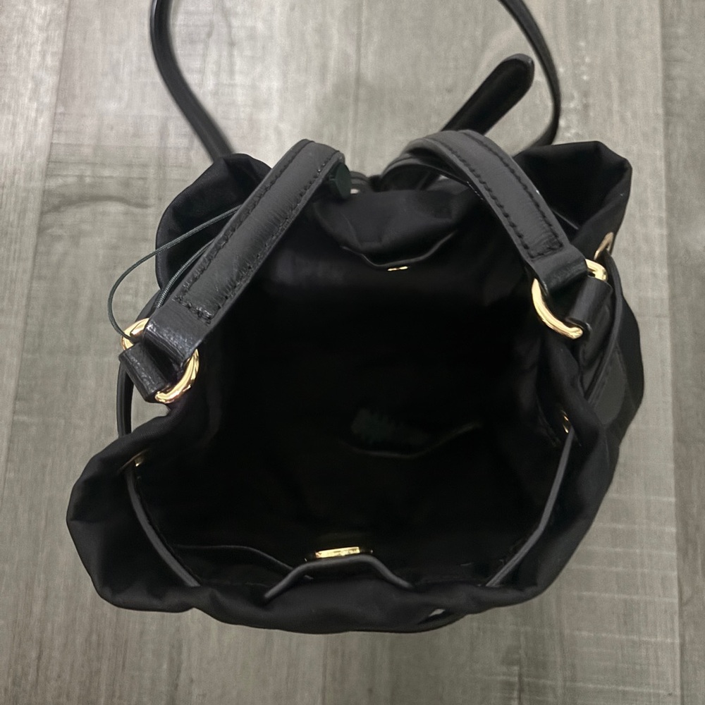 Black Ralph Lauren Drawstring Bucket Bag - Picture 5 of 8